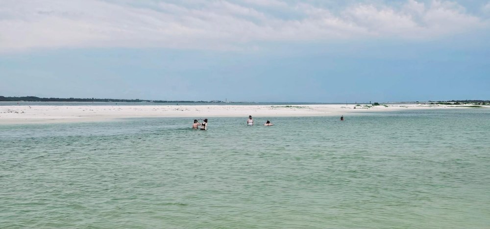 sand island secluded beaches