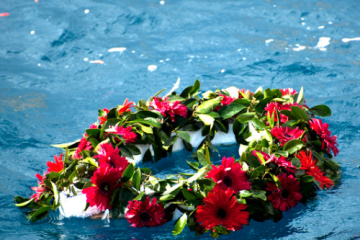 Pensacola Burial at sea memorial wreath