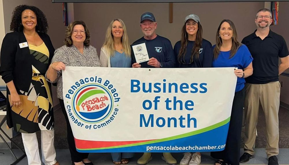 Frisky Mermaid wins 'Business of the Month' at the Pensacola Beach Chamber